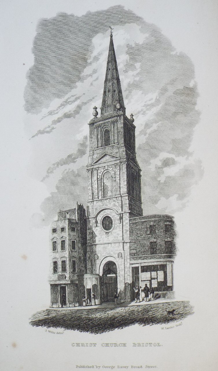 Print - Christ Church Bristol. - Willis
